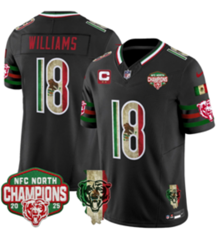 Chicago Bears #18 Williams black Nike Limited NFL Jersey 0909003->chicago bears->NFL Jersey
